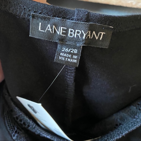 NWT Lane Bryant Black Ponte Off Shoulder Blouse - Picture 3 of 5